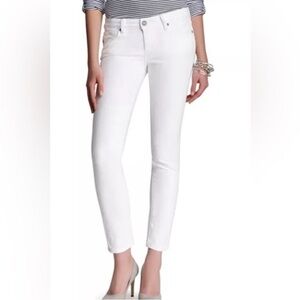 Paige Optic White Jeans 25 Skyline Ankle Peg Skinny
